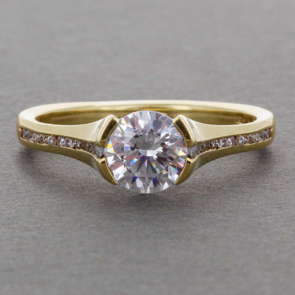 130 Best Half Bezel Engagement Rings ideas in 2023 | half bezel engagement  ring, bezel engagement ring, engagement ring styles